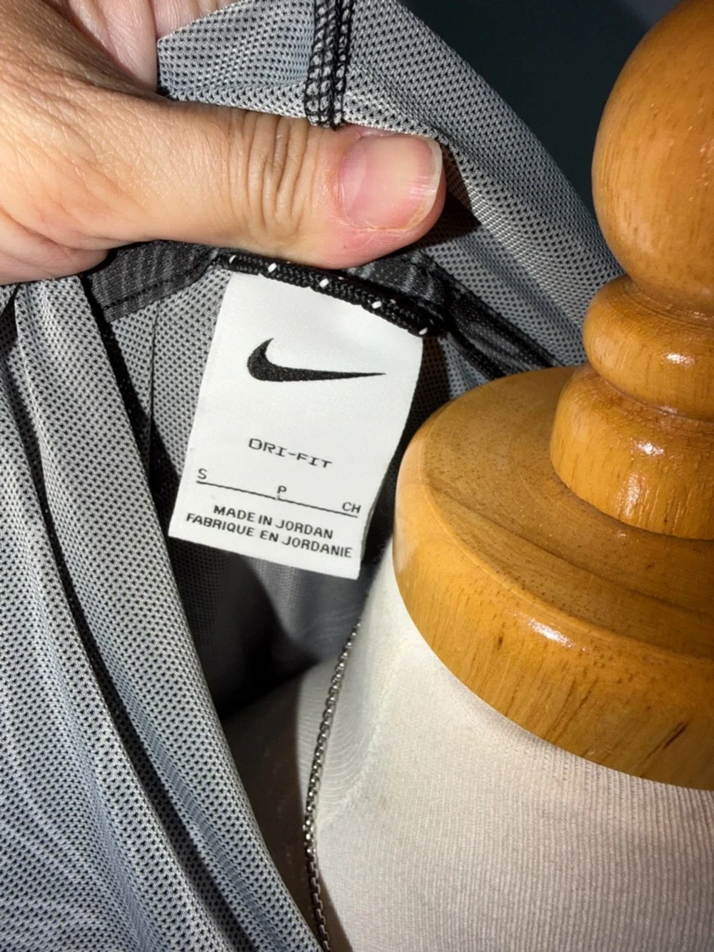 Nike oversized Black Gray Tropical Print Lightweight Hoodie